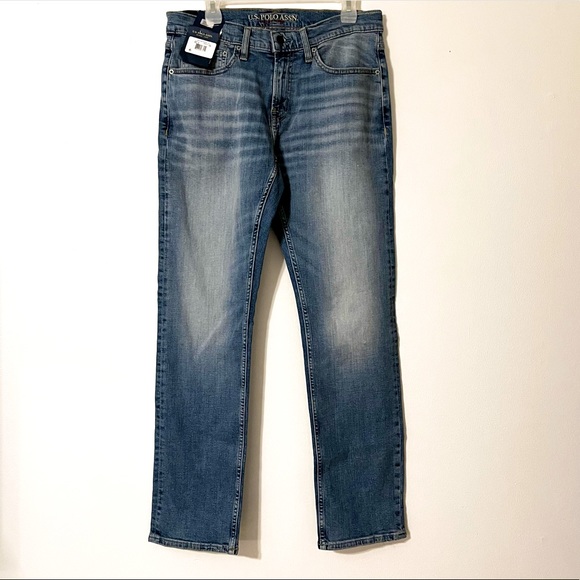 US Polo ASSN Slim Straight Active / Stretch Jeans Mens Size W32/L32 - Picture 1 of 10